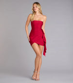 Lace Me Up Ruffle Mini Dress