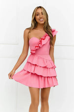Precious Time One Shoulder Mini Dress