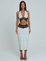 Jazara Top Black Polka Dot