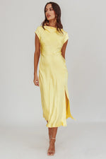 Lucinda Twist Back Midi Dress Butter