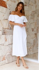 Jalissa Midi Dress - White