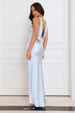 Precious Pearl Satin Maxi Dress