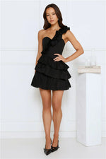 Precious Time One Shoulder Mini Dress