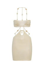 Moonlit Muse Mini Dress Pearl