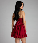 Perfectly Pretty Tie Back Chiffon Babydoll Dress