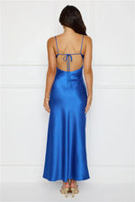 Chic 'Fit Slip Satin Maxi Dress