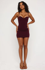 I Know You Tried Mini Dress Wine