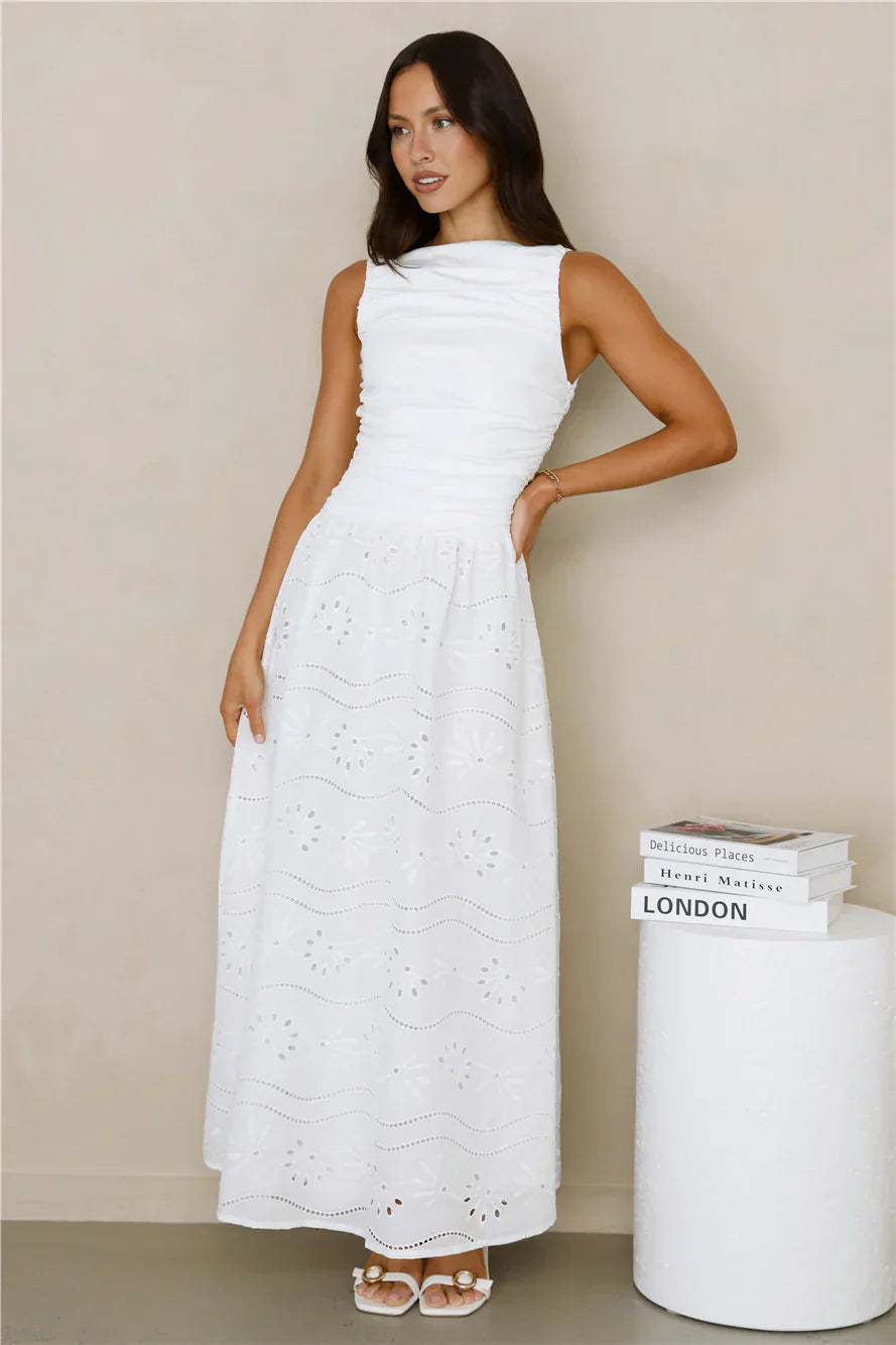 Soft Daydreams Maxi Dress White