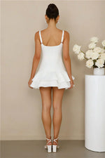 Majestic Silhouette Mini Dress White