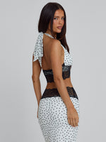 Jazara Top Black Polka Dot