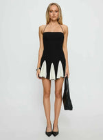 Delamere Mini Dress Black / White Contrast
