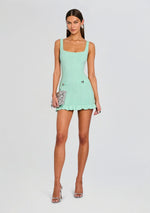 Loulou Metallic Rib Knit Dress