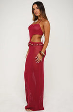 Have My Attention Maxi Dress Berry