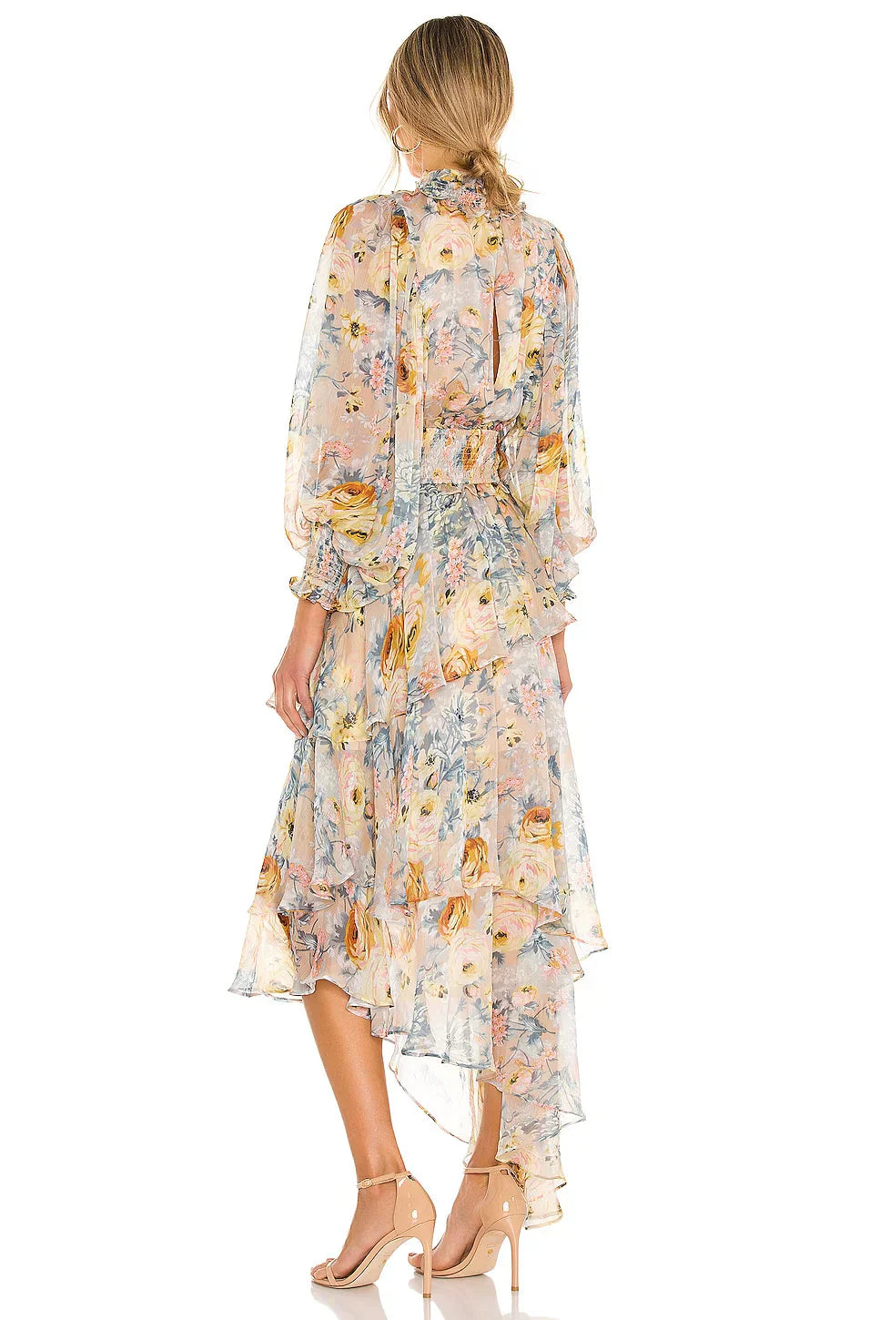 ASTRID Skirtfloral printlong sleeve dress