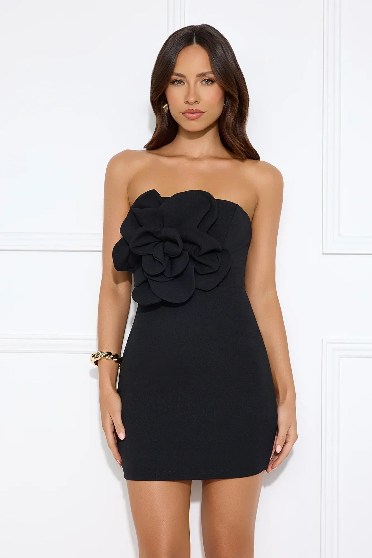 Wild Ivy Strapless Mini Dress