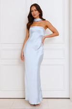 Precious Pearl Satin Maxi Dress