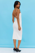 New World Midi Dress White