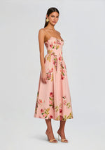 Ayla Corseted Midi Dress