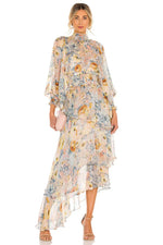 ASTRID Skirtfloral printlong sleeve dress