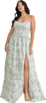 Ellapink Luxe Jacquard Dress | Made To Order