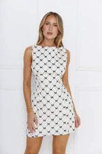 Bow And Beauty Mini Dress Ivory