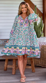 Adela Mini Dress - Messina Print