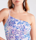 Meredith One-Shoulder Sequin Formal Dress