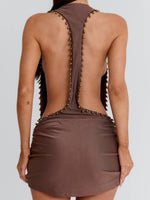Magi Mini Dress Brown