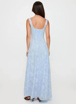 Margaux Burnout Maxi Dress Blue