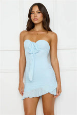 Bahamas Breeze Strapless Mini Dress