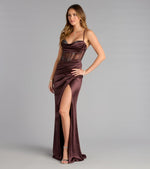Gabbie Lace-Up Rhinestone Corset Formal Dress