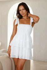 HELLO MOLLY Springtime Happiness Mini Dress White