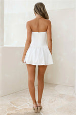 Perfection Strapless Mini Dress White