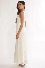 Kensi Sleeveless Crochet Maxi Dress Oat