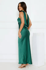Precious Pearl Satin Maxi Dress