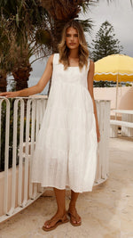 Liza Midi Dress - White