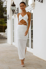 Pure Bliss Midi Dress White