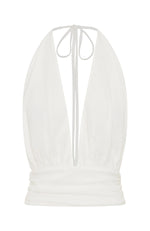 Dolce Dreams Halter Top Off White