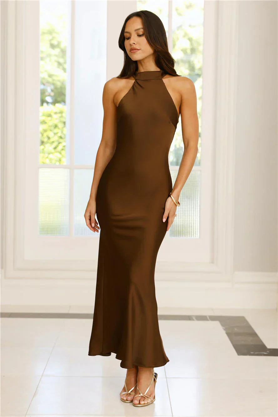 Icon Status Satin Maxi Dress