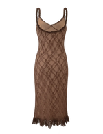 Deja Dress - Brown Lace