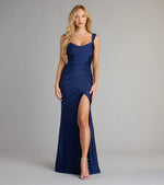 Kaitlin Low Back Slit Mermaid Formal Dress