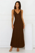 You Got This Maxi Dress Brown