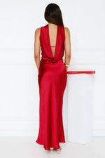 Precious Pearl Satin Maxi Dress