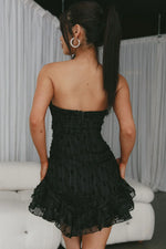 Cece Embellished Bandeau Dress Black