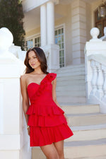 Precious Time One Shoulder Mini Dress