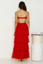 Luxe Mode Strapless Maxi Dress