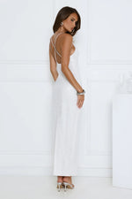 The Shine Collective Sequin Maxi Dress White