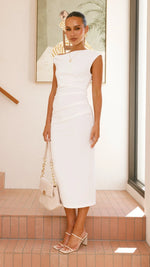 Lilah Midi Dress - White