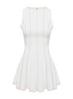 Composure Pleat Mini Dress White