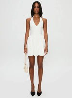 Karisse Halter Mini Dress White